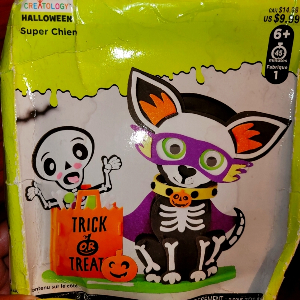 Halloween super dog craft set